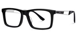 Osvaldo Rectangle Black Glasses3