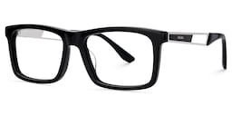 Osvaldo Rectangle Black Glasses3