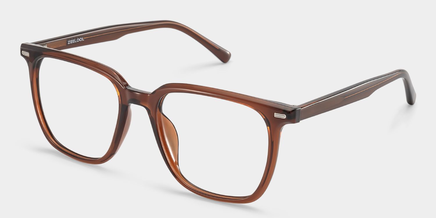 Eliza Square Dark Brown Glasses Frames for Women | ZEELOOL3