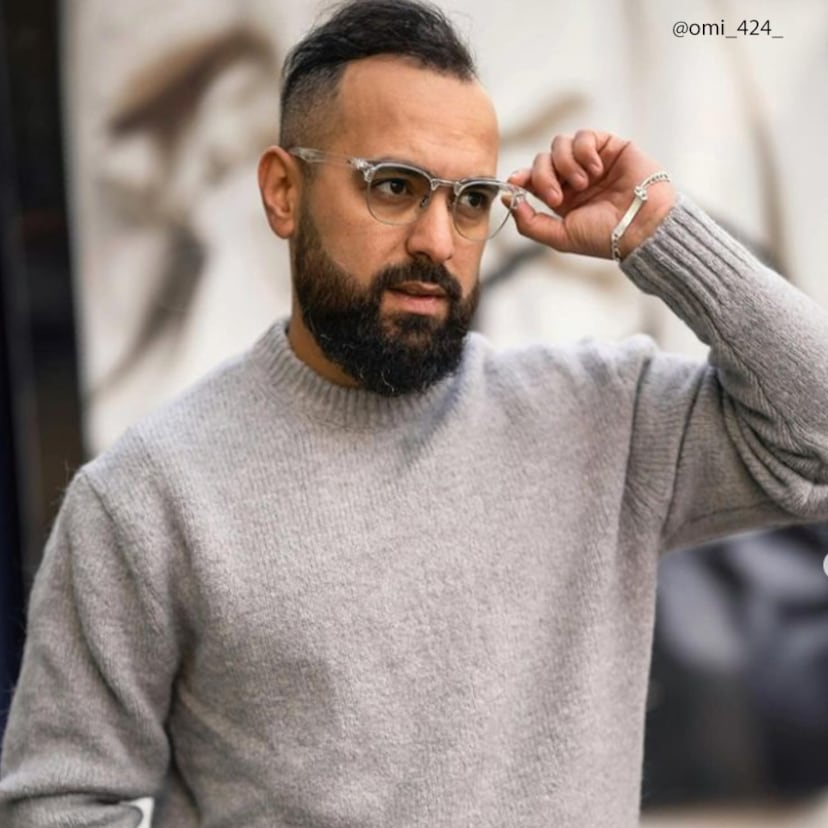 Hacker Browline Crystal Glasses