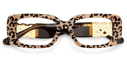 Jonas Rectangle Leopard Glasses2