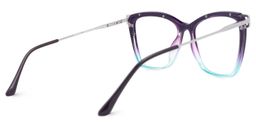 Krystle Square Purple-Blue Glasses3