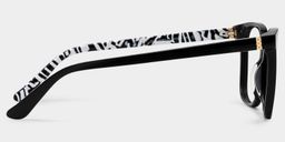 Caroline Black Square Glasses3