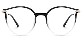 Caylan Round Black-Crystal Glasses0