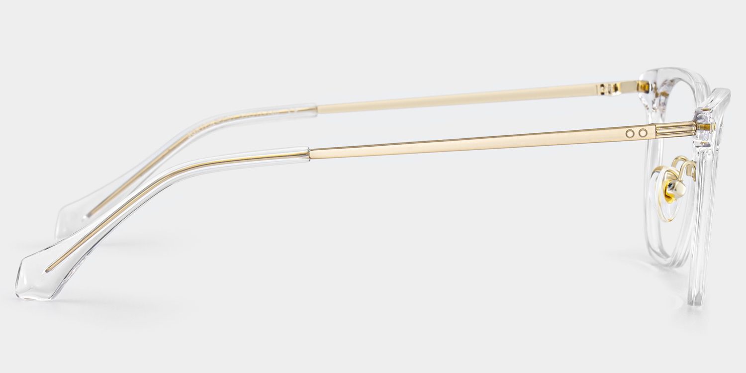 Eve Rectangle Thick Frame Glasses with Clear Color | ZEELOOL4