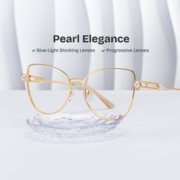 Gaga Gold Cat eye Glasses0