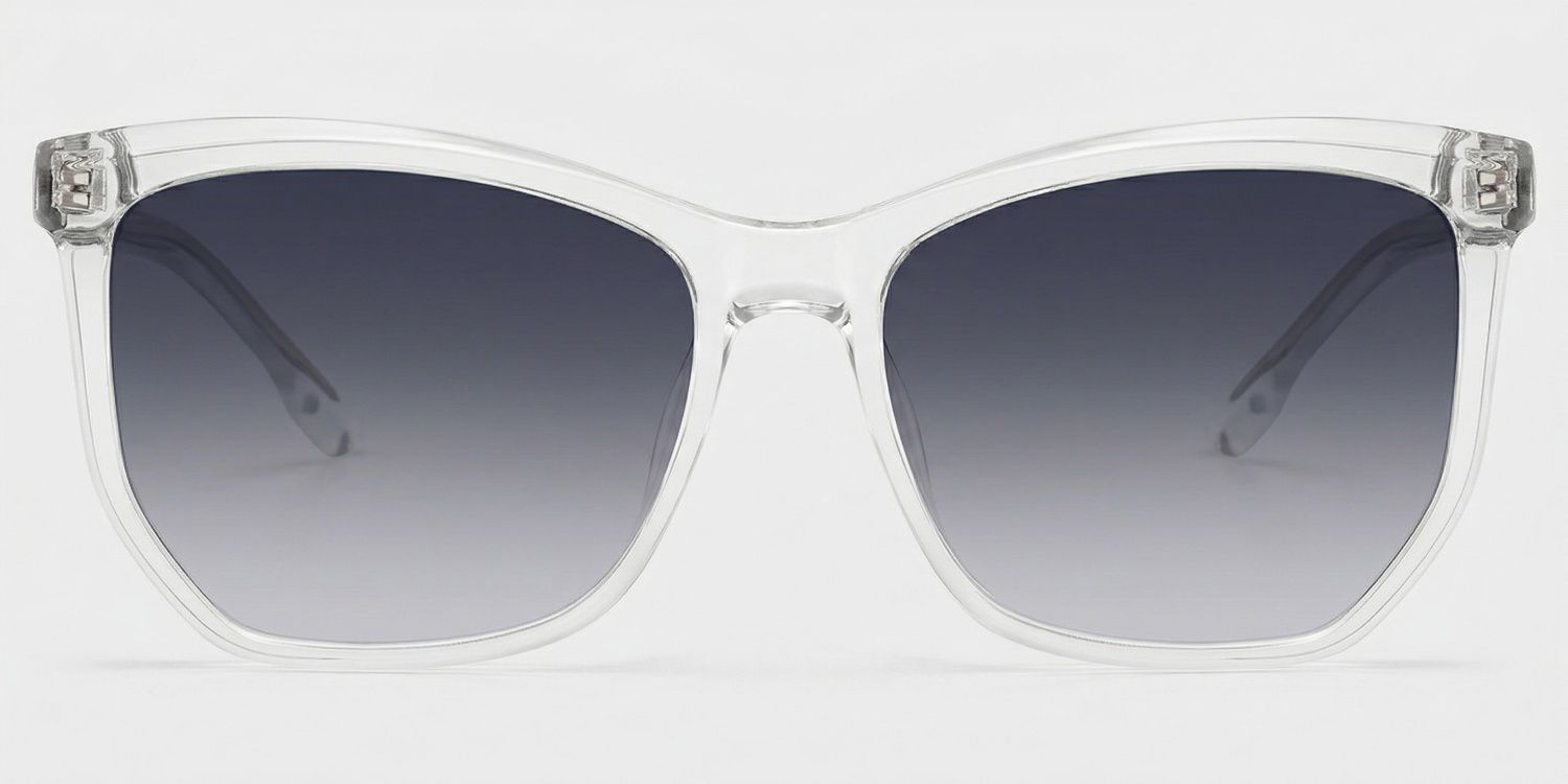 Libby Geometric Clear Frame Sunglasses Online Sale | ZEELOOL0