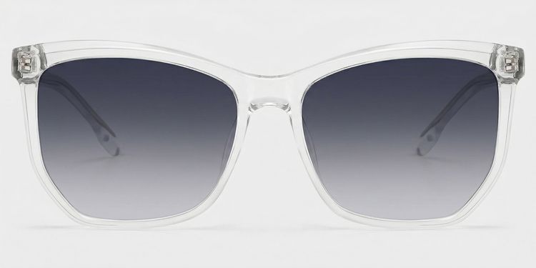 Libby Clear Geometric Sunglasses