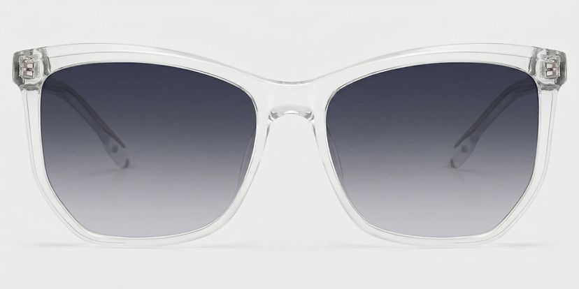 Libby Clear Geometric Sunglasses