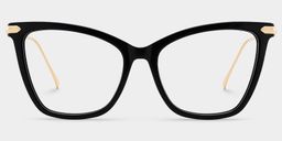Hilary Butterfly Black Glasses1