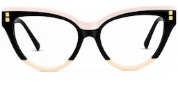 Cascata Cateye Black Glasses0