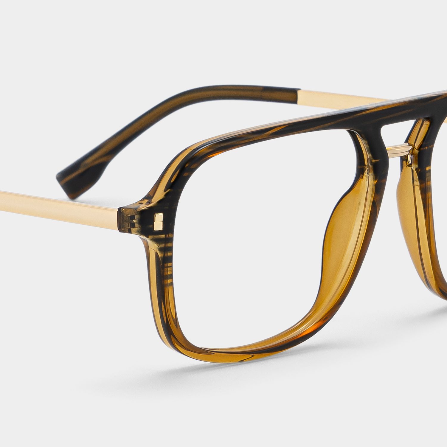 Kilworth Aviator Brown TR90 Frame Glasses | ZEELOOL