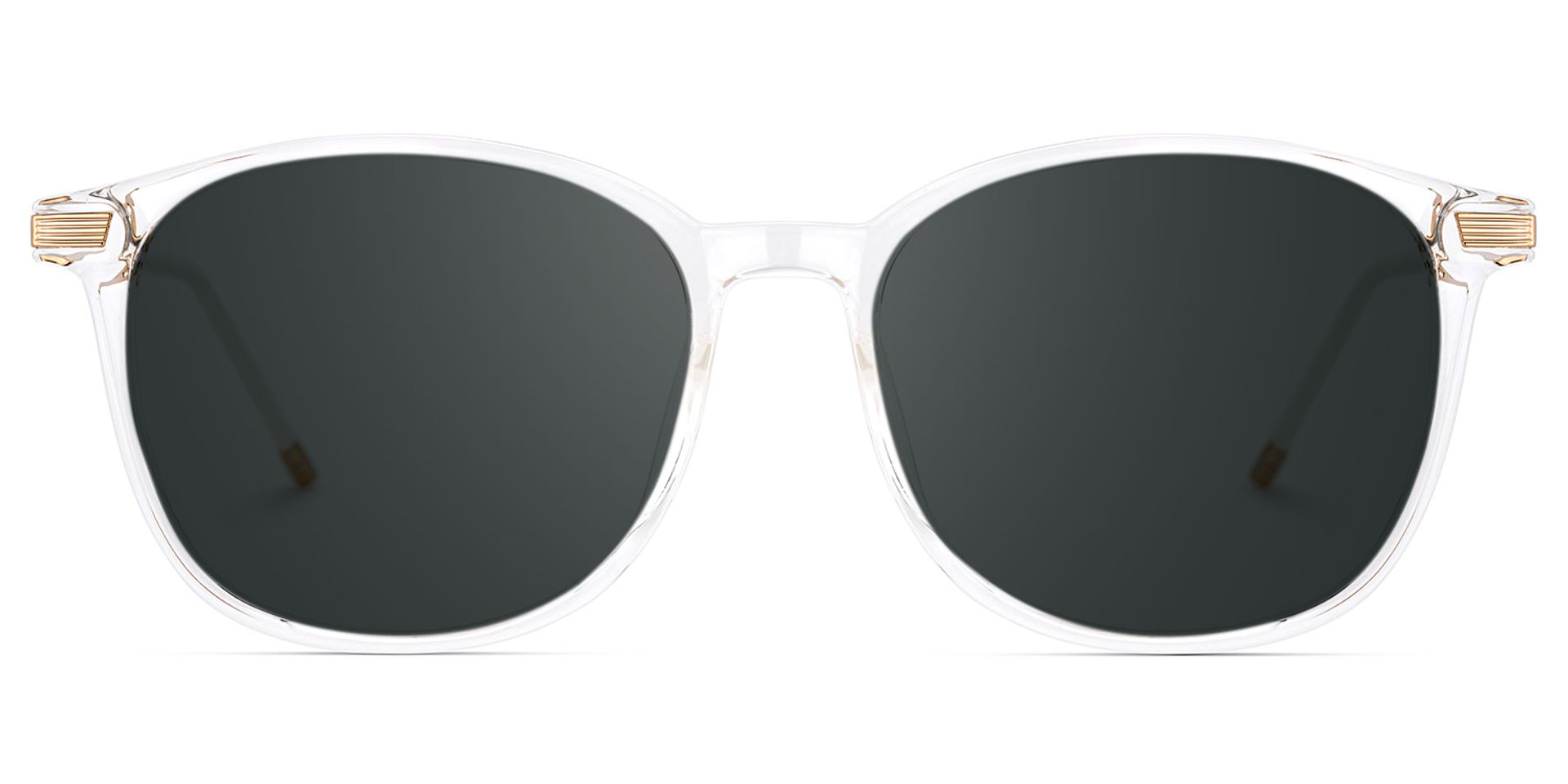 Clear Greene Square Sunglasses0