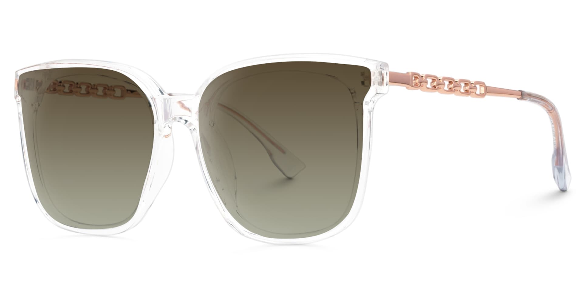 Tammie - Square Crystal Frame Sunglasses1
