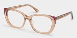 Madeline Beige Cat-eye Glasses3