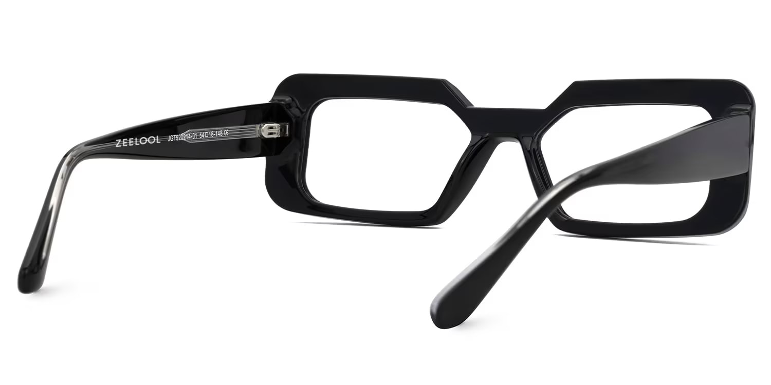 Tasew Rectangle Black Glasses3