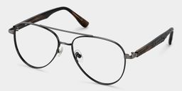 Aspen Black Aviator Glasses3
