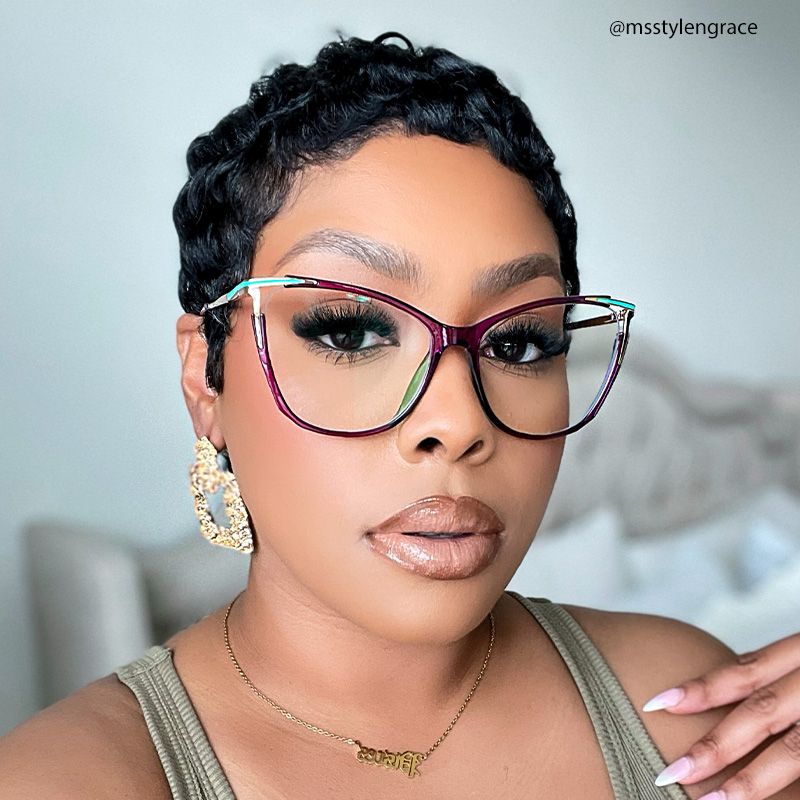 Cateye Yomary Purple Frame Glasses Deals | Zeelool Optical4