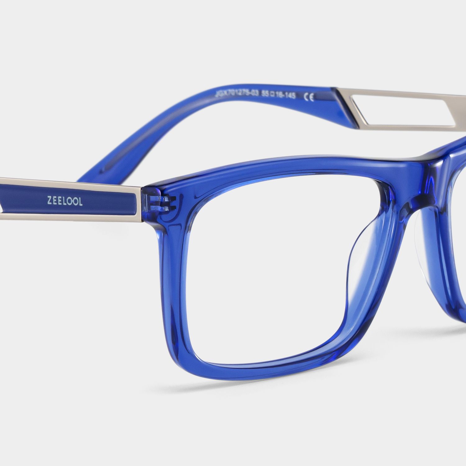 Morgan blue rectangle glasses Online | ZEELOOL