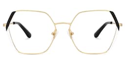 Belen Geometric Black White Glasses0