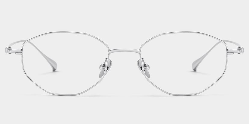 Everett Geometric Silver Glasses