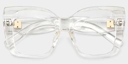 Alberta Cat Eye Clear Glasses1