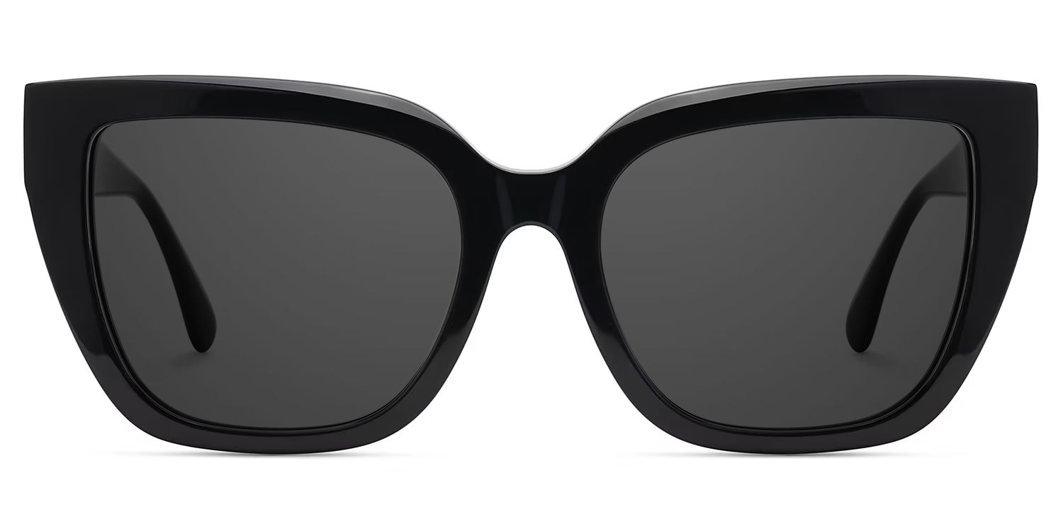 Tamarrah Cat Eye Black Sunglasses for Women & Men | ZEELOOL0