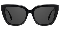 Tamarrah Cateye Black Sunglasses0
