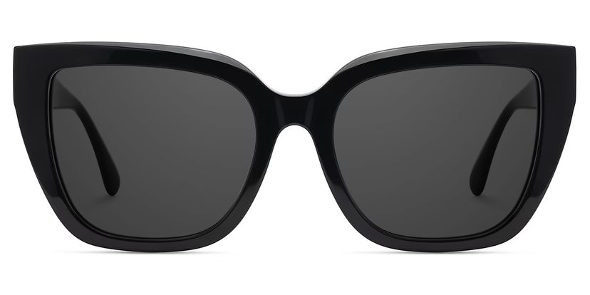 Tamarrah Black Cat eye Sunglasses