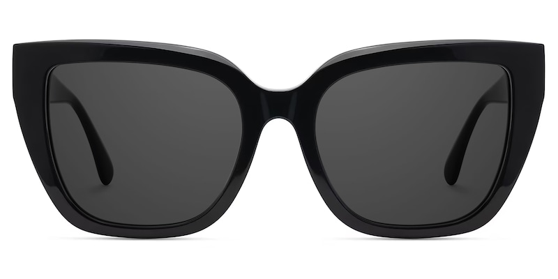 Tamarrah Cateye Black Sunglasses