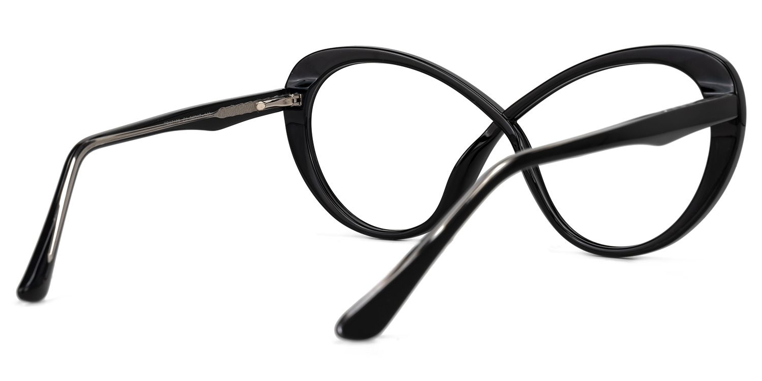 Butterfly Chasidy Black Glasses deals -Zeelool Glasses3