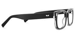 Fayssel Rectangle Black Glasses4