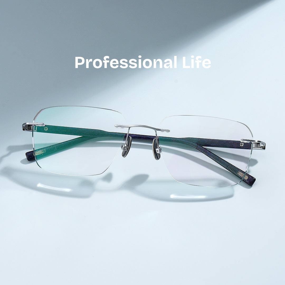 Claire Rectangle Silver Glasses1