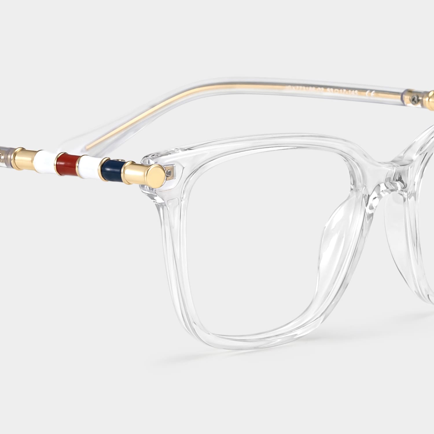 Delilah Square Crystal Frame Eyeglasses for Women| ZEELOOL