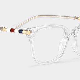 Delilah Square Clear Glasses7