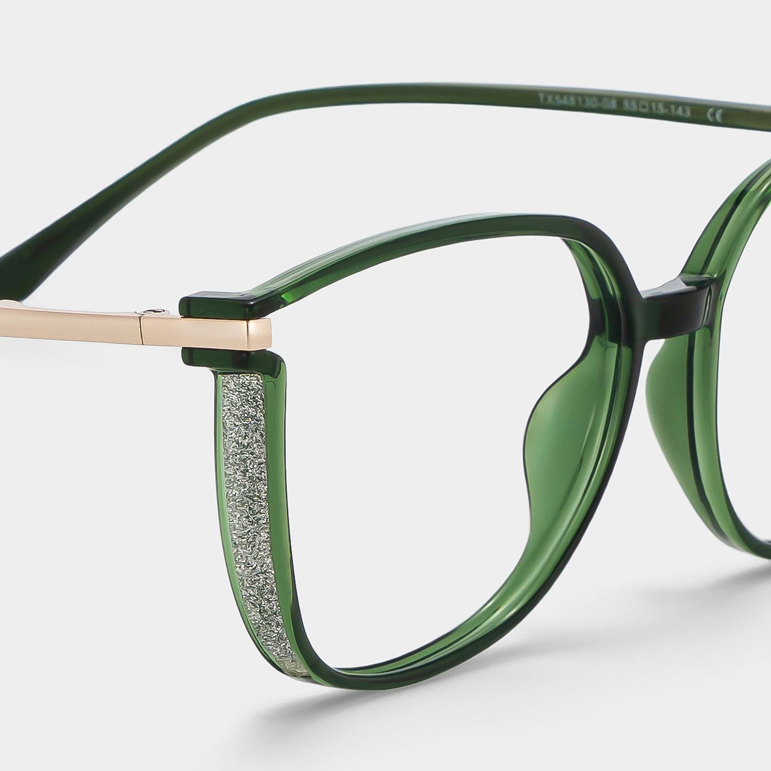 Rodz Square Dark-Green Frame Glasses | ZEELOOL