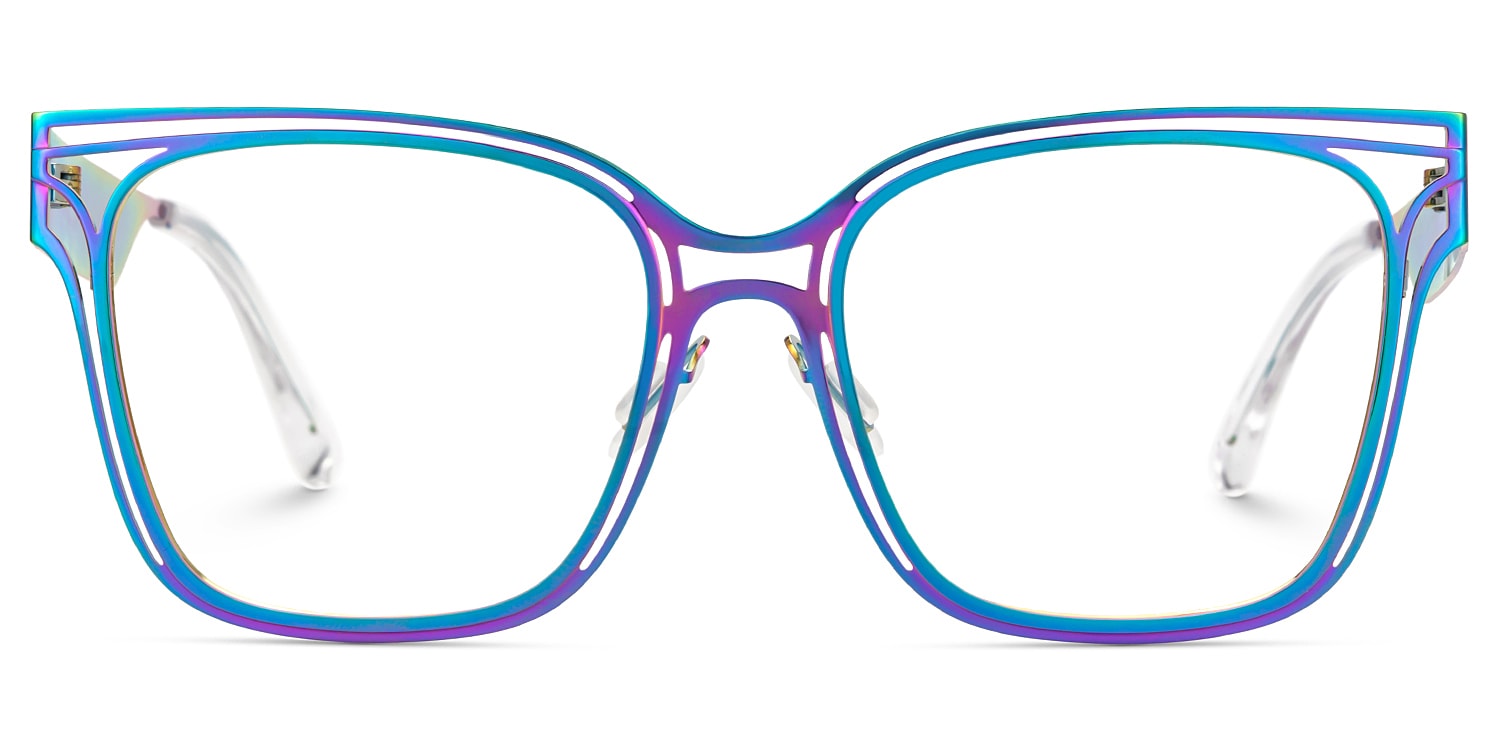 Dacarine Square Iridescent Glasses