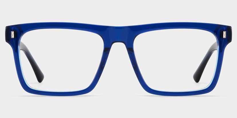 Henry Rectangle Blue Glasses