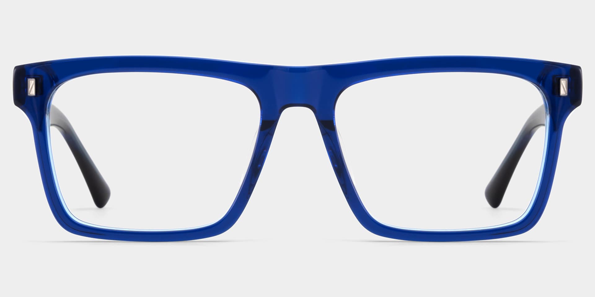 Rectangle Blue Eyeglasses- Henry Acetate Frame Glasses3
