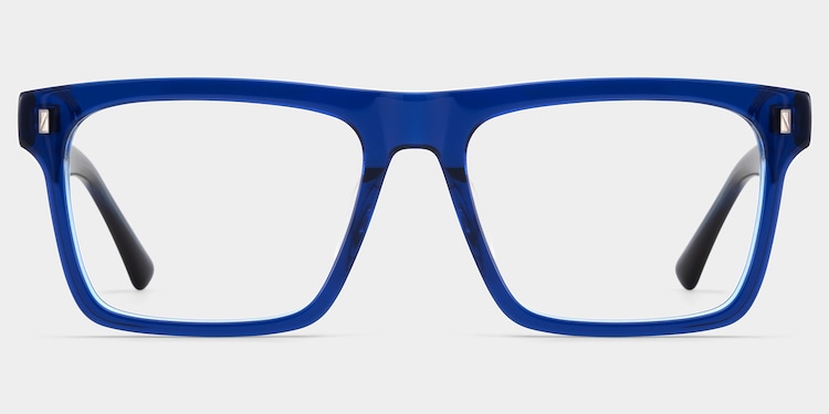Henry Rectangle Blue Glasses