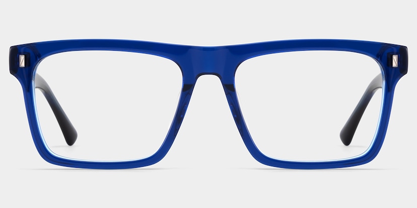 Henry Rectangle Blue Glasses