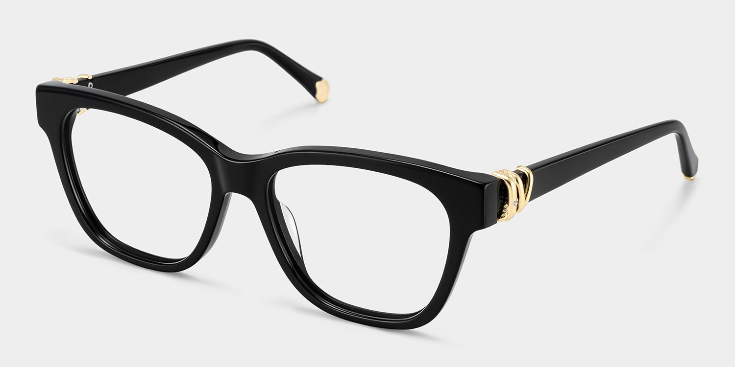 Square Black Eyeglasses- Julian Acetate Frame Glasses6