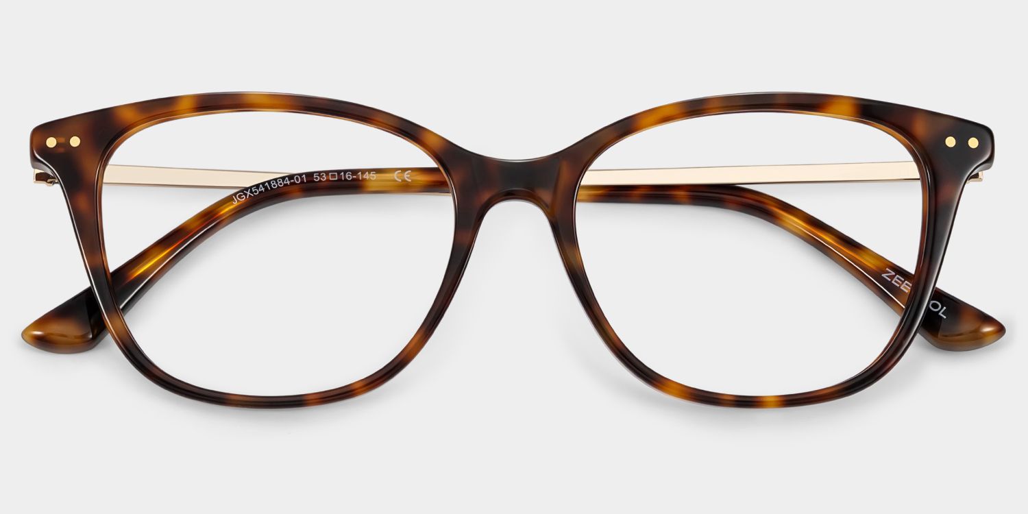 バードウィーク Finch Tortoise Rectangle Glasses | Retro Varsity Minimal