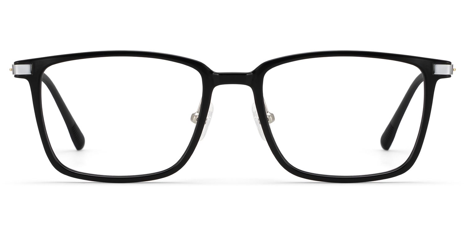 Black Ivonne Rectangle Frame Eyeglasses | Zeelool