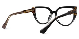 Damary Cateye Black Glasses3