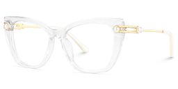 Victor Cat eye Clear Glasses4