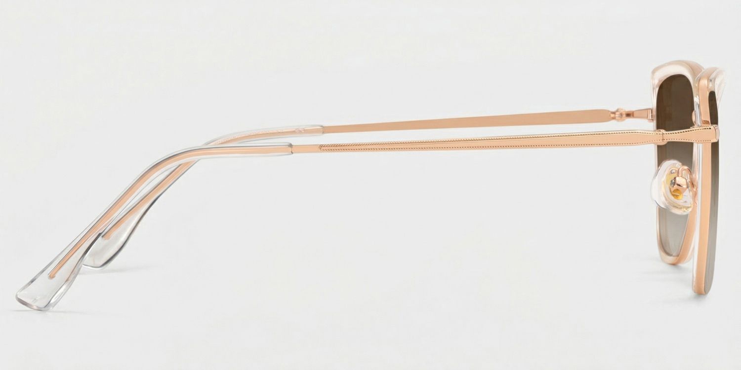 Cat eye Clear Eyeglasses- Sloane Mixed Frame Glasses3