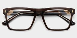 Henry Rectangle Brown Glasses2