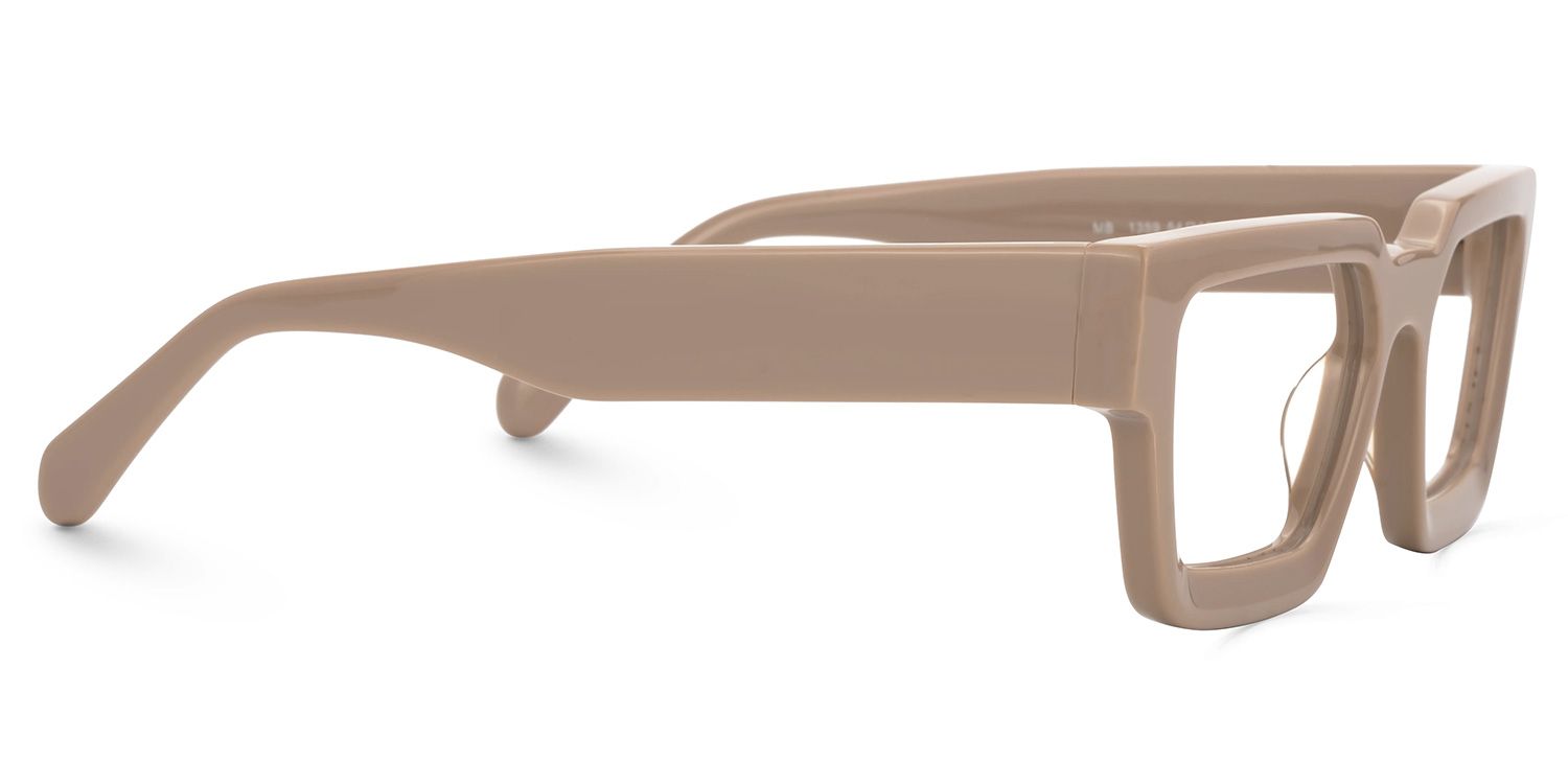 Gabriela Acetate Rectangle Brown Frame Glasses | Zeelool2
