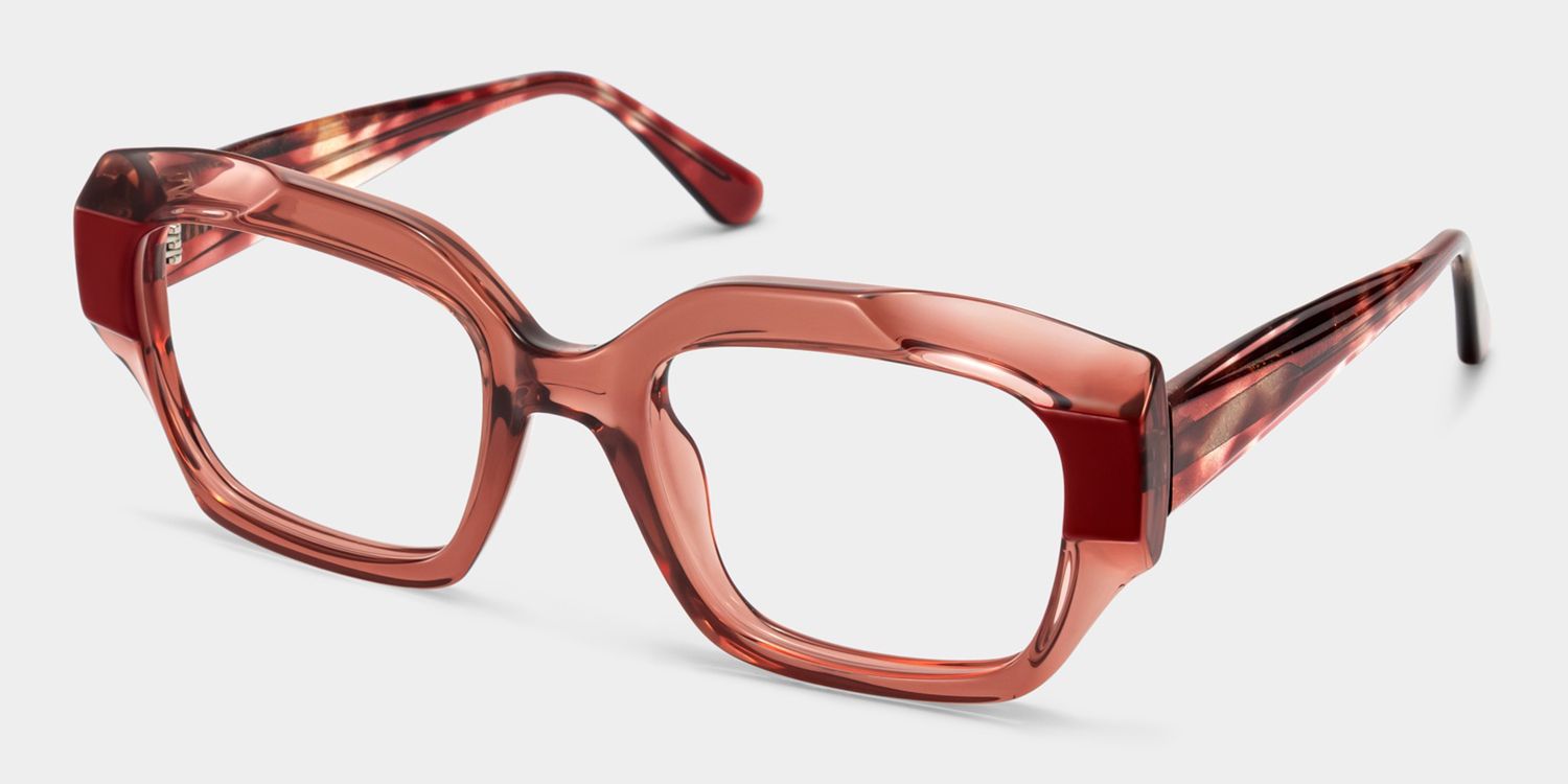 Sonnet Red Square Glasses | ZEELOOL3